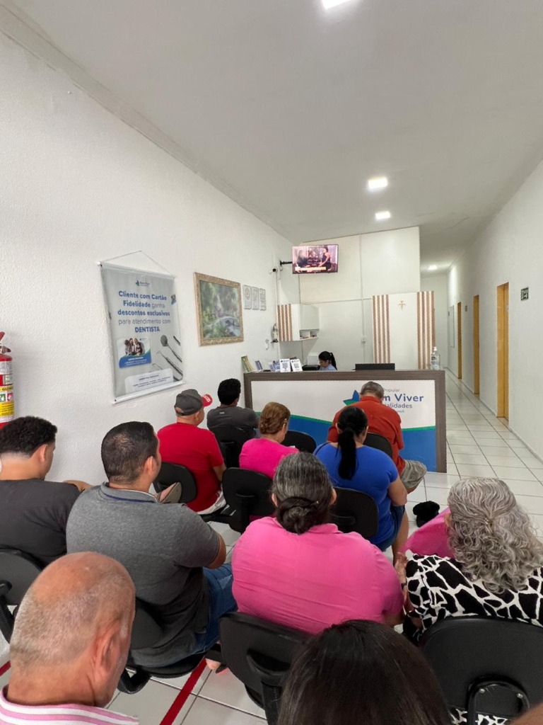 Recepção da Clínica Bem Viver